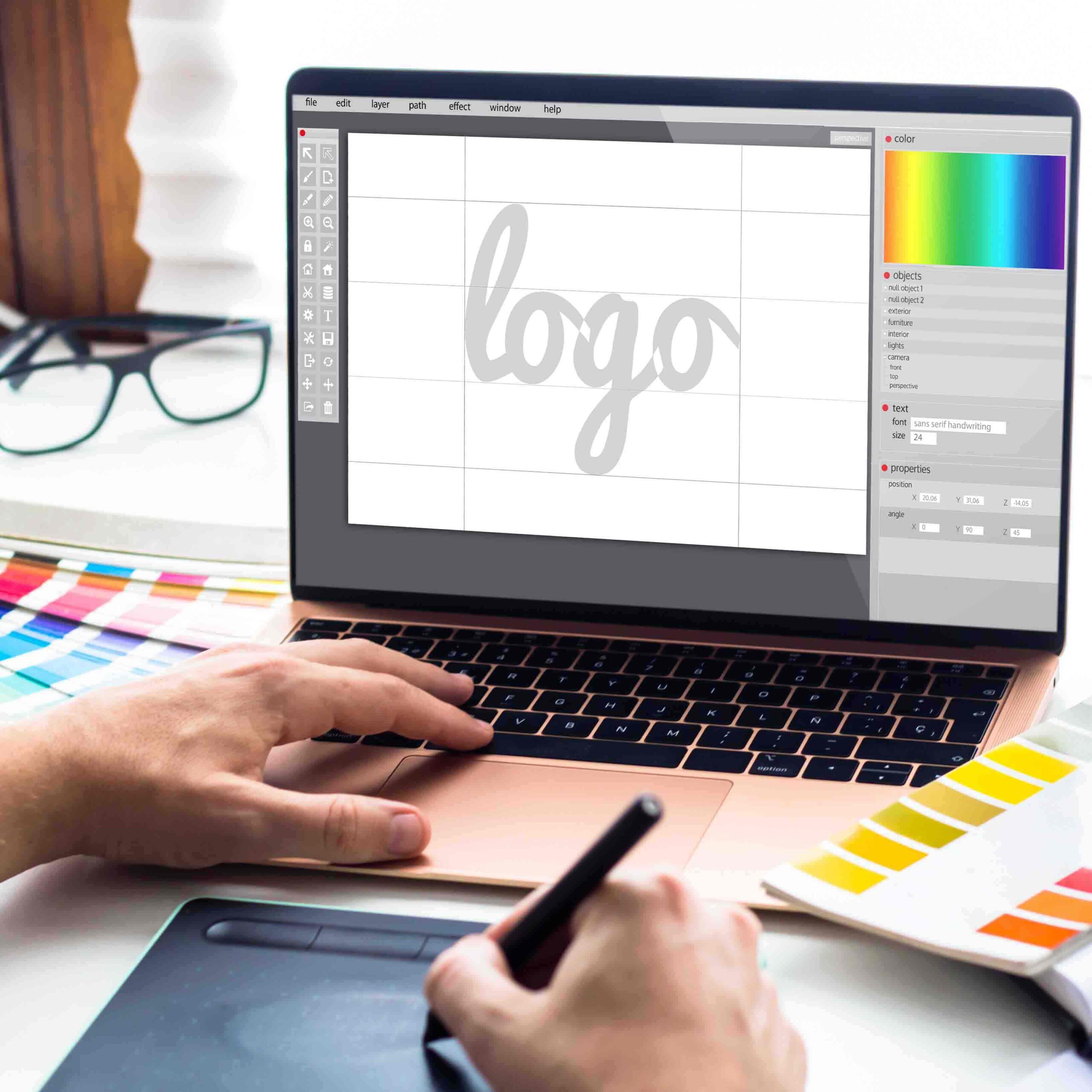 บริการรับออกแบบสินค้า และวางโลโก้